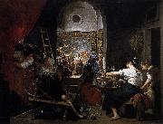 Diego Velazquez The Fable of Arachne a.k.a. The Tapestry Weavers or The Spinners Spain oil painting artist